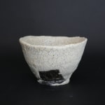 Hiromi Itabashi, Nachi Black Clay White Glaze Tea Bowl 那智黒土白釉茶碗, 2023