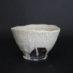 Hiromi Itabashi, Nachi Black Clay White Glaze Tea Bowl 那智黒土白釉茶碗, 2023