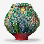 Kodai Ujiie, Celadon and Lacquer Tea Bowl, 2021