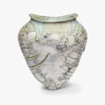 Yui Tsujimura, Natural Ash Glaze Wide-Lipped Jar 自然釉広口壷, 2020
