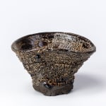 Kodai Ujiie, Karatsu Lacquer Tea Bowl - 唐津漆黑交織部茶盌, 2023