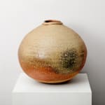 Yui Tsujimura, Natural Ash Glaze Wide-Lipped Jar 自然釉広口壷, 2020