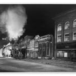 O. Winston Link, Officer Painter Patrols Main Street, Stanley, Virginia, 1956