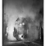 O. Winston Link, Officer Painter Patrols Main Street, Stanley, Virginia, 1956