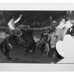 Garry Winogrand, Bucking Horse, Huge White Hat Right Side of Frame, 1974