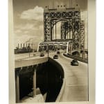 Berenice Abbott, WALL STREET: Brooklyn Bridge, Pier 21 Pennsylvania Railroad, Manhattan, March 30, 1937