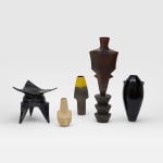 WAYNE NGAN, Yellow and Bronze Sculptural Vase, c. 2016