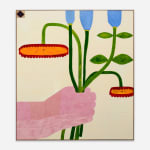 Rose Wylie, Sack Barrow, Factory Pin-Up (study), 2014