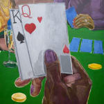 Enrico Riley, Untitled: Card Players, The Friendly Game, 2020