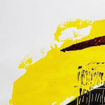 Dewey Crumpler, Yellow, Orange on Black Sea, 2018