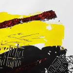 Dewey Crumpler, Yellow, Orange on Black Sea, 2018