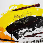 Dewey Crumpler, Yellow, Orange on Black Sea, 2018