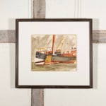 Peter Potworowski, Harbour Scene, Cornwall, Black and Grey, 1953-1955