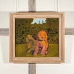 James Lloyd, Two Dogs in a Field, 1960s circa