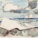 John Duncan Fergusson, Coastal Scene with Boat (Antibes), 1914, circa
