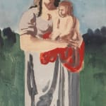 Bernard Meninsky, Mother and Child, 1950