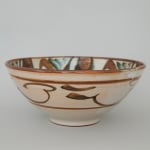 Alan Caiger-Smith, A deep Aldermaston Pottery bowl with abstract designs, 1961