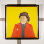 Craigie Aitchison, Sheep Under Orange Sky, 1990