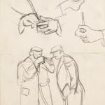 Keith Vaughan, Pipes, 20 (Studies for Lighting a Pipe), 1946 circa
