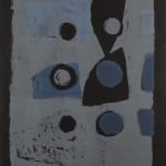 Clifford Ellis, Variations on Six (Blue on Black), 1953