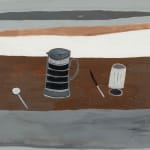 Rachel Nicholson, Striped Mug with Blue Glass, 1978