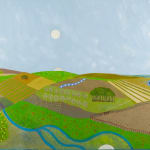 Tim Woolcock, Wiltshire Streams, Pink Moon, 2023
