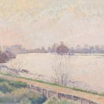 Lucien Pissarro, High Tide on the Thames (December), 1919