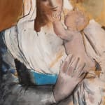 Bernard Meninsky, Mother and Child, 1950
