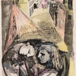 John Minton, Guardsman/Horseguards in their Dressing Rooms at Whitehall, from The Coronation Suite, 1952