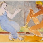 Duncan Grant, Two Figures on a Bench
