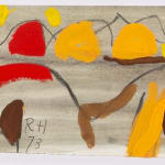 Roger Hilton, Nude: Yellow, Red, Brown, in Landscape, 1973
