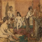 Laurence Scarfe, Student Life, Morning (Gunter Grove, Chelsea), 1941