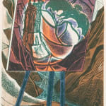 Edward Bawden, Mountains by W H Auden, from Ariel Poems, 1954