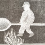David Hockney, Digging Up Glass, 1969