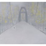 Richard Cartwright, Kissing on the Bridge in the Wintertime , 2024