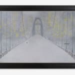 Richard Cartwright, Kissing on the Bridge in the Wintertime , 2024