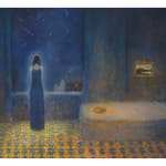 Richard Cartwright, Margo with Shooting Stars and Vovka the Cat, 2024