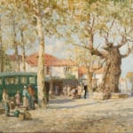 William Lee Hankey RWS RI ROI RE, Ramatuelle - the early bus