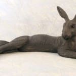 Suzie Marsh ARBS, Upright alert hare - medium *