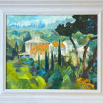 Alex Brown, View through the olive trees, Crete. SOLD