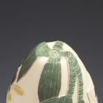 Tiffany Scull, Yellow Antelope Orchid sgraffito vessel