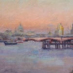 Edward Noott RBSA, Thames at dusk SOLD