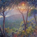 Edward Noott RBSA, Looking out to sea ( hills above Cavalaire, Provence)