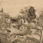 Karl Hagedorn RBA RSMA NS NEAC, Teddington Boat Building Yard 1948