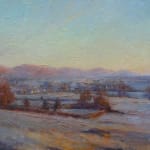 Edward Noott RBSA, Winter morning Malvern Hills