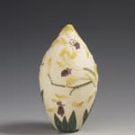 Tiffany Scull, Yellow Antelope Orchid sgraffito vessel