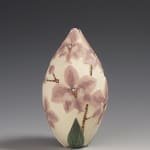 Tiffany Scull, Pink Malaysian Orchid sgraffito vessel - SOLD