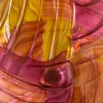 Bob Crooks, Spinning Top vase - ruby & amber