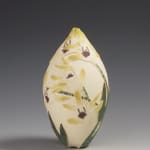 Tiffany Scull, Yellow Antelope Orchid sgraffito vessel