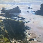 David Curtis ROI, RSMA, From the coastal path, Bedruthan steps